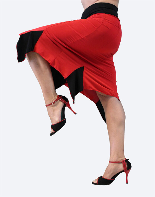 Tango skirt in red-black color