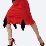 Τάνγκο φούστα σε κόκκινο- μαύρο χρώμα