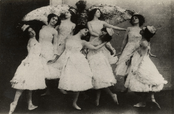 Ιστορία του μπαλέτου : Ρωσίδες Μπαλαρίνες του θιάσου της Αγίας Πετρούπολης 1910