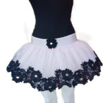 Women's tutu skirt in pink-black