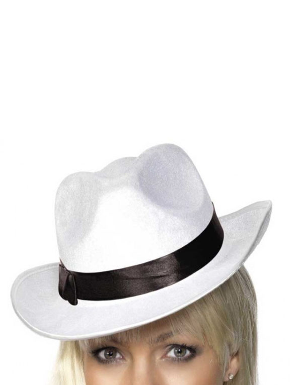 Καπέλο λευκό γκάγκστερ